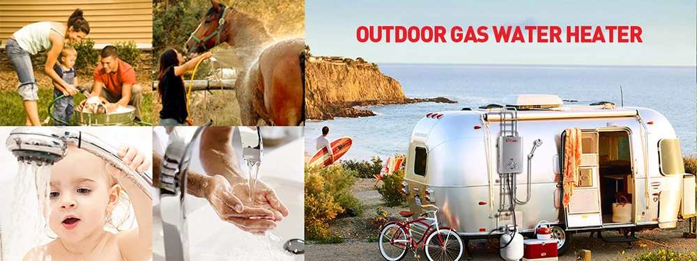 Travel Camper Van Motorhome Smart Propane Portable Gas Water Heater with Shower Set